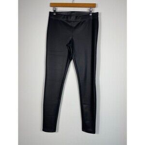 Express Faux Leather Leggings Black Size M